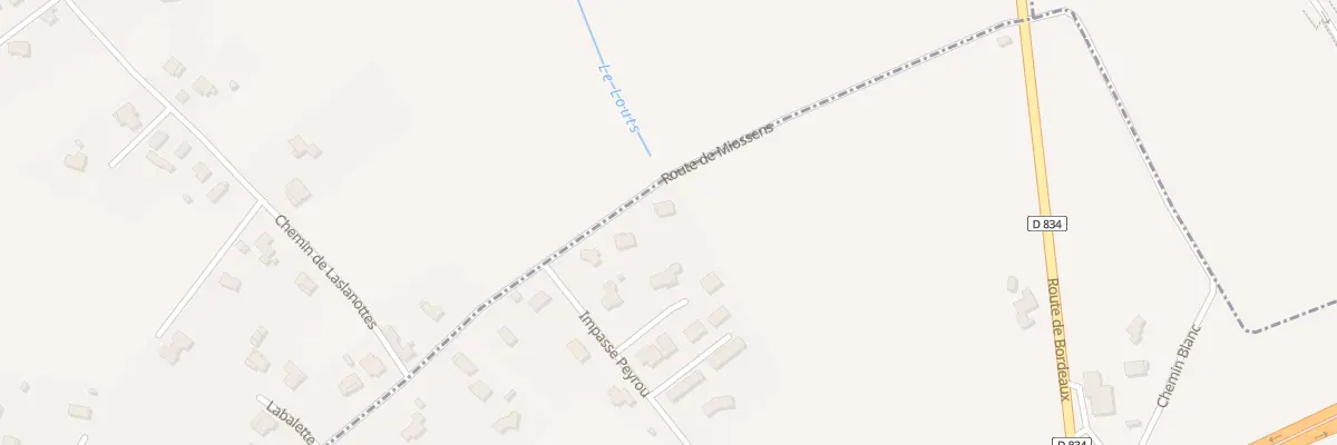 Plan du 26 Rte de Miossens à Auriac