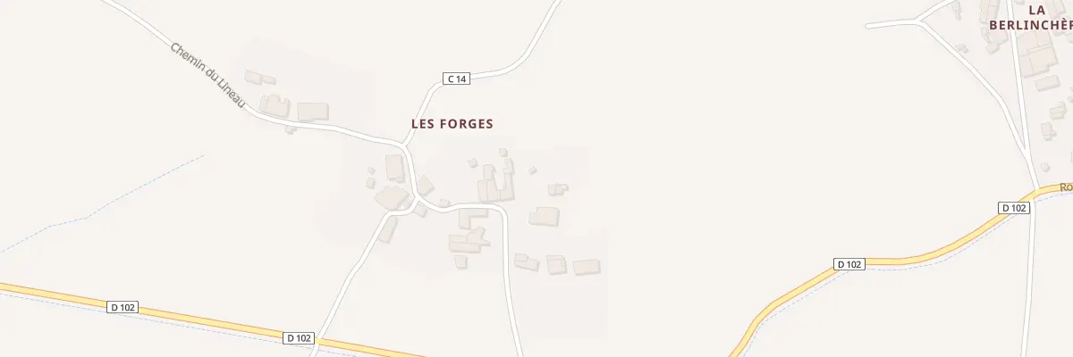 Plan du 3 Chem du Lineau Les Forges à Secondigné-sur-Belle