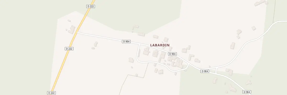 Plan du 158 Labardin à Uzeste