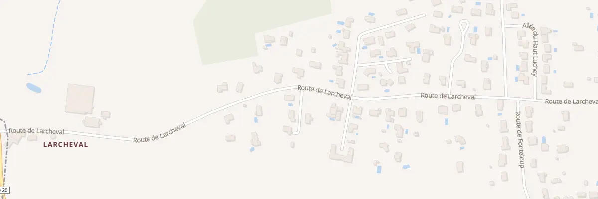 Plan du 67B Rte de Larcheval à Baron