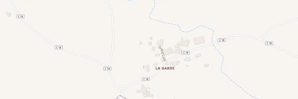 Plan du 2 Grand Cour La Garde à Secondigné-sur-Belle