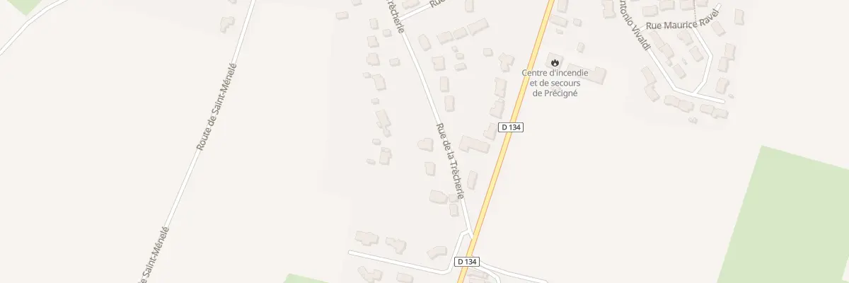 Plan du 28B Rue de la Trecherie à Précigné