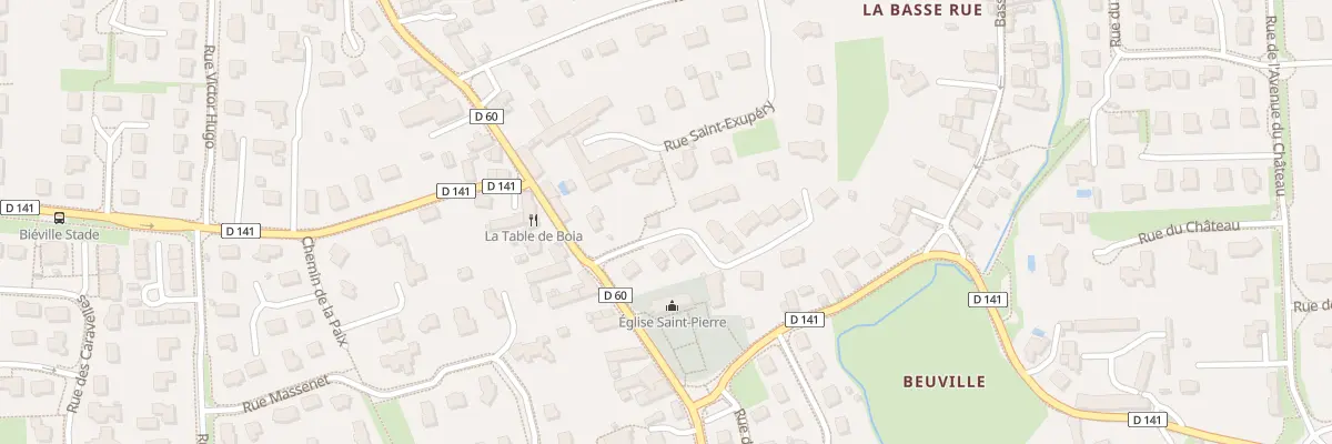 Plan du 2 Haute Rue à Biéville-Beuville