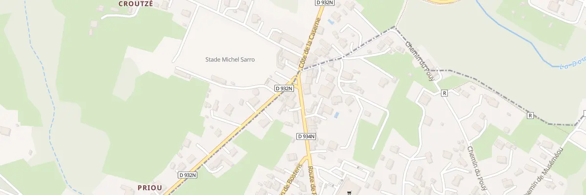 Plan du 64 Rte de Pau à Sarbazan