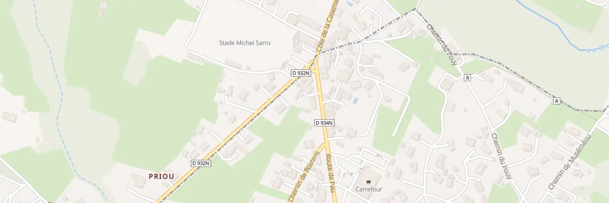 Plan du 66 Rte de Pau à Sarbazan