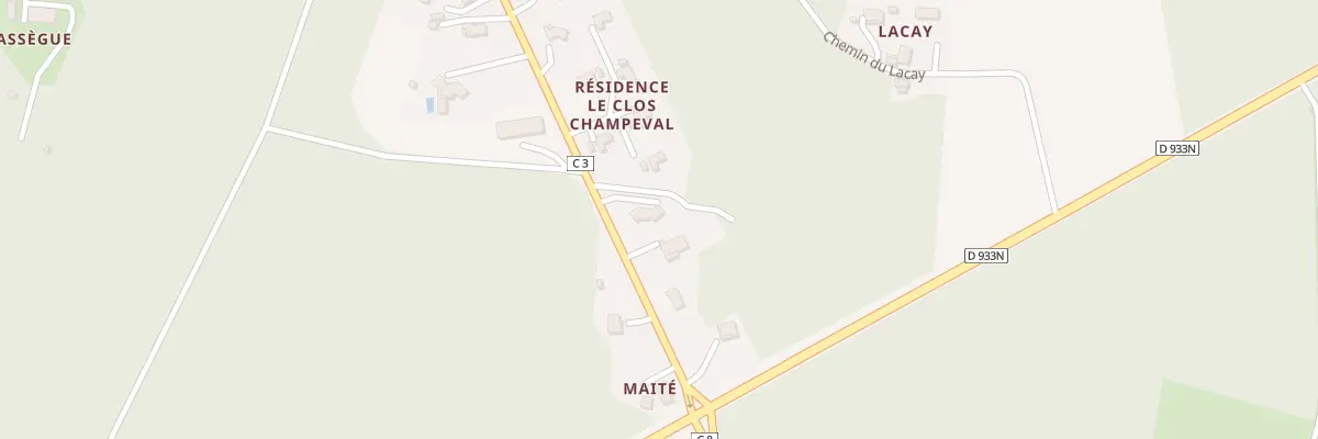 Plan du 941 Av de l’Eglise à Pouydesseaux