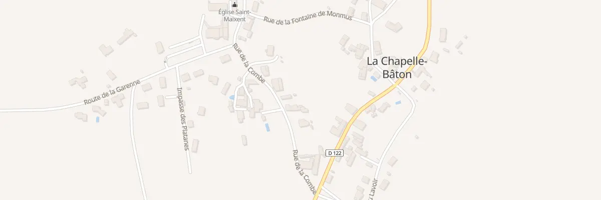 Plan du 9 Rue de la Combe à La Chapelle-Bâton
