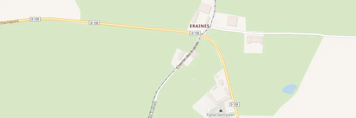 Plan du 2 Che des Eraines à Tréprel