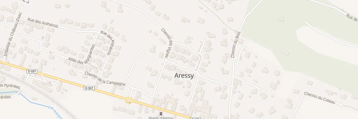 Plan du 10 Che pe de Costes à Aressy