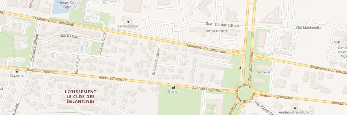 Plan du 3 Rue Fraisse et Lacabanne à Pau