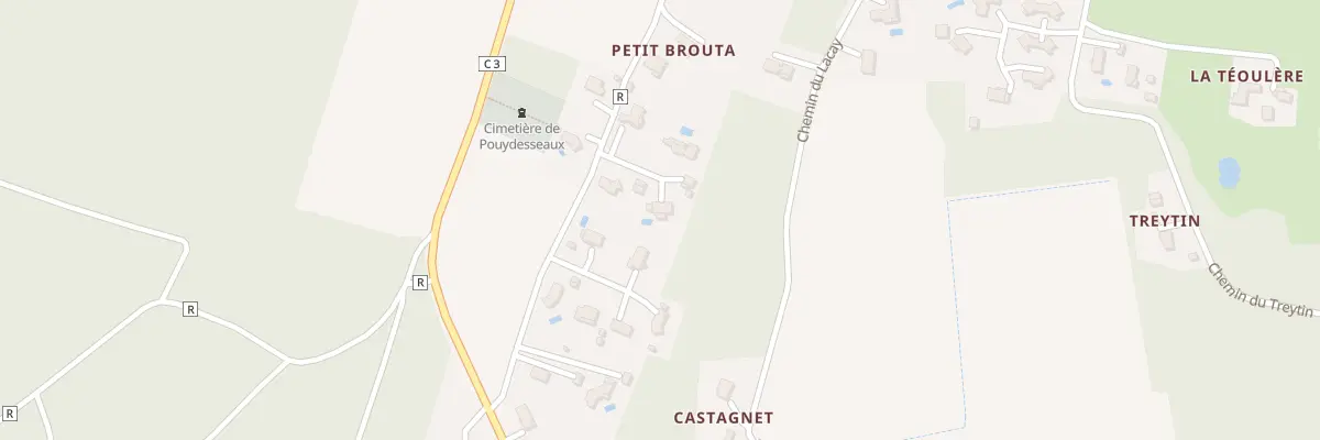 Plan du 50 Imp du Castagnet à Pouydesseaux