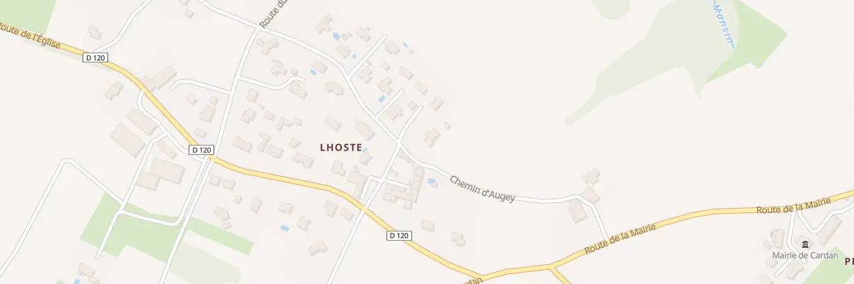 Plan du 6 Lhoste à Cardan