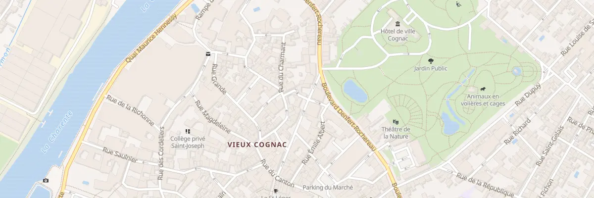 Plan du 5 Rue des Fossés à Cognac