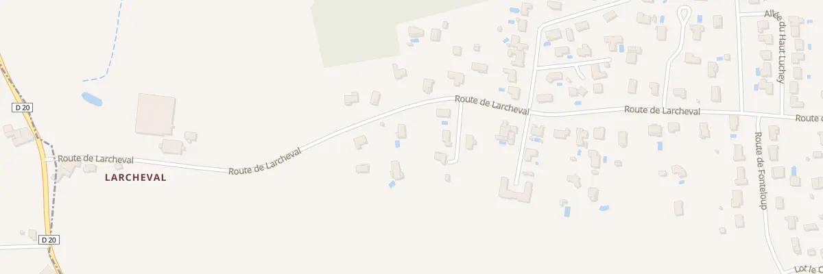 Plan du 69 Rte de Larcheval à Baron
