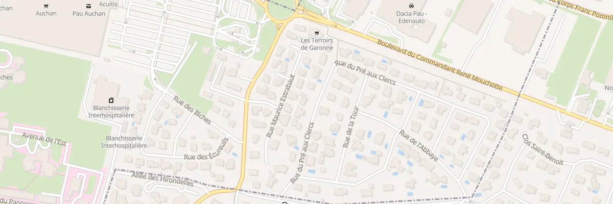 Plan du 13 Rue du Pré aux Clercs à Pau