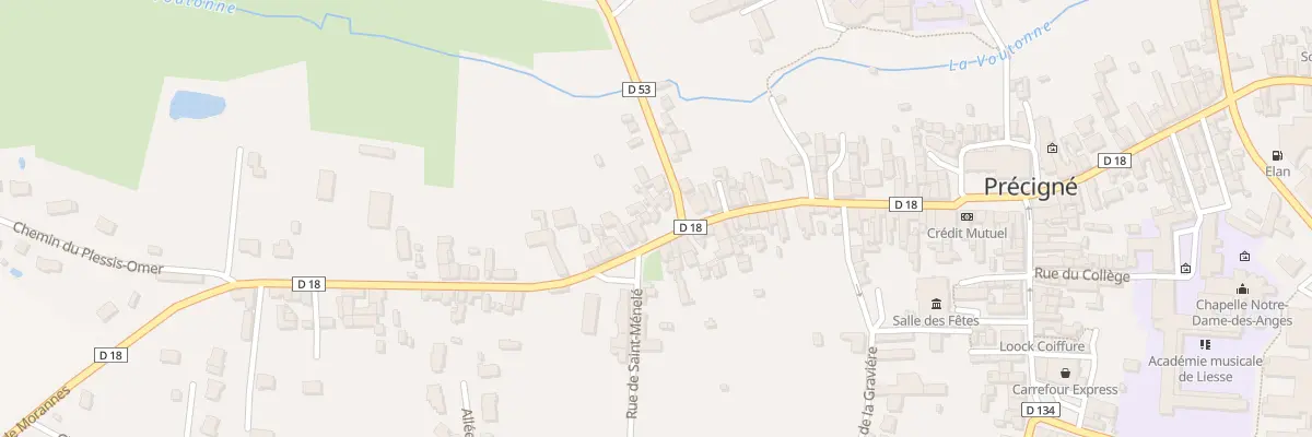 Plan du 6 Rue de Morannes à Précigné