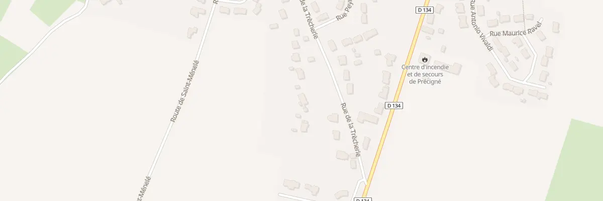 Plan du 28 Rue de la Trecherie à Précigné