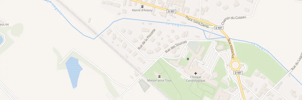 Plan du 2 Rue des Fontaines à Aressy