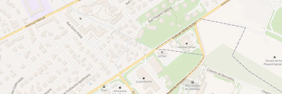 Plan du 4 Rue du professeur Doléris à Pau