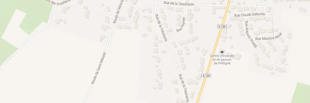 Plan du 24 Rue de la Trecherie à Précigné
