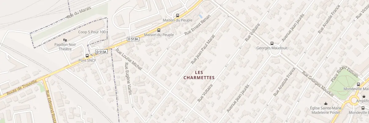 Plan du 24 Rue Jean-Paul Marat à Mondeville