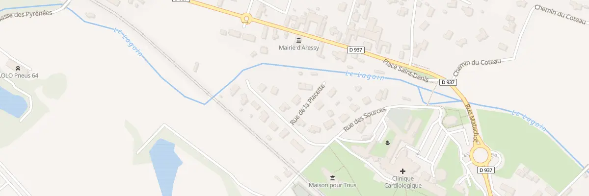 Plan du 3 Rue de la Placette à Aressy