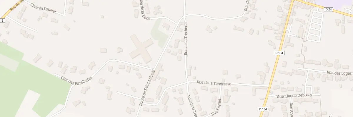 Plan du 10 Rue de la Trecherie à Précigné