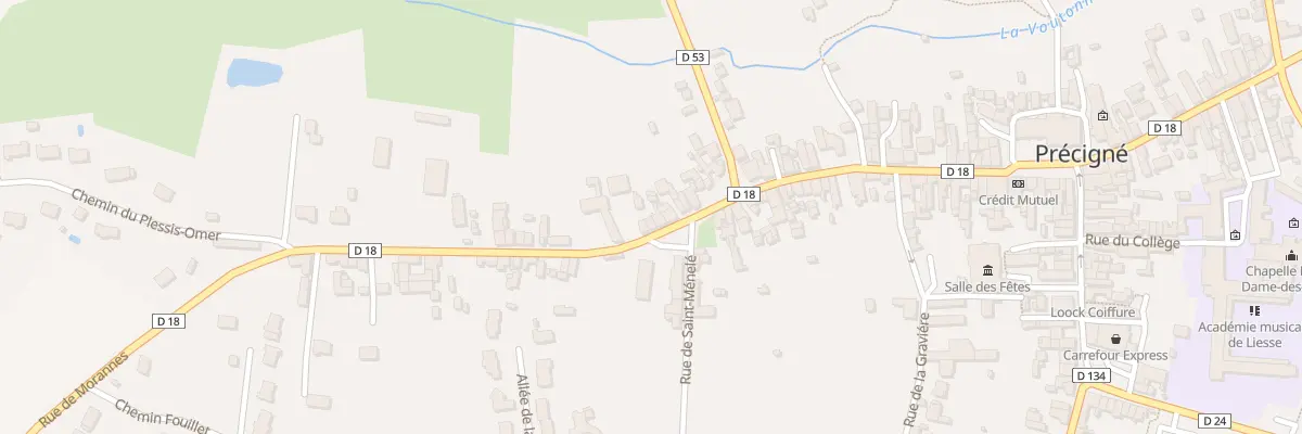 Plan du 22 Rue de Morannes à Précigné