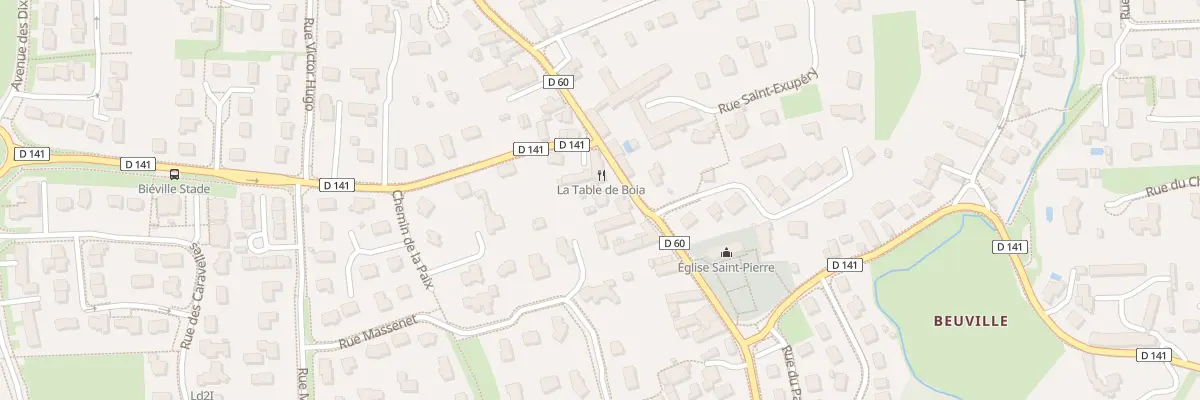 Plan du 21 Haute Rue à Biéville-Beuville