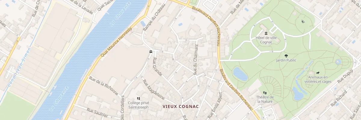 Plan du 18 Rue Saint-caprais à Cognac