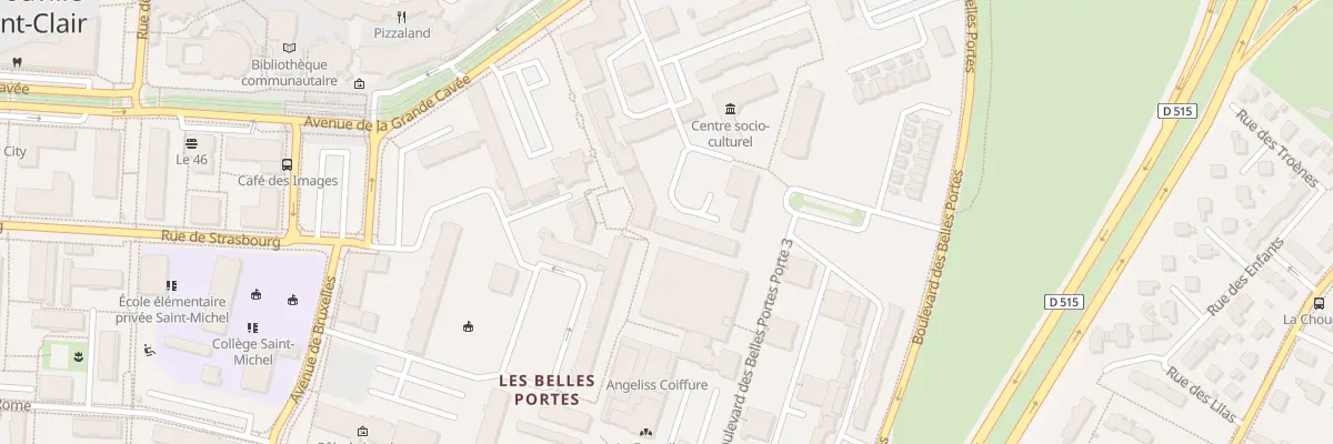 Plan du 1110 Bd des Belles Portes à Caen