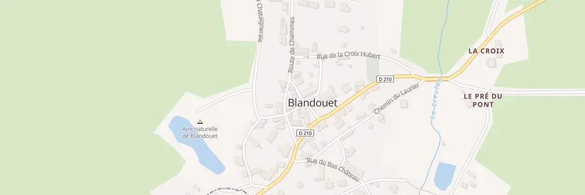 Plan du 1 Rte de Chammes à Blandouet-Saint Jean