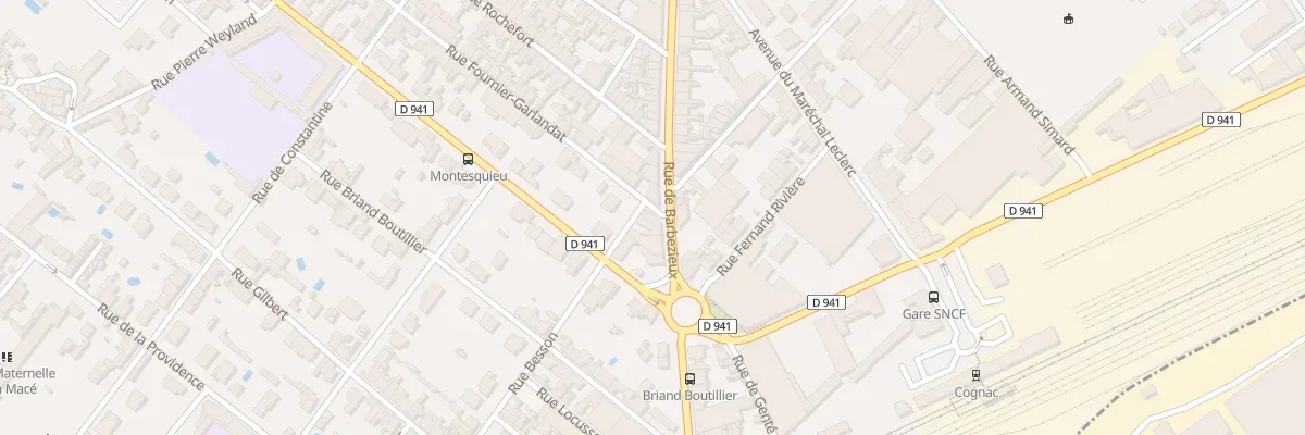 Plan du 100 Rue Fournier Garlandat à Cognac