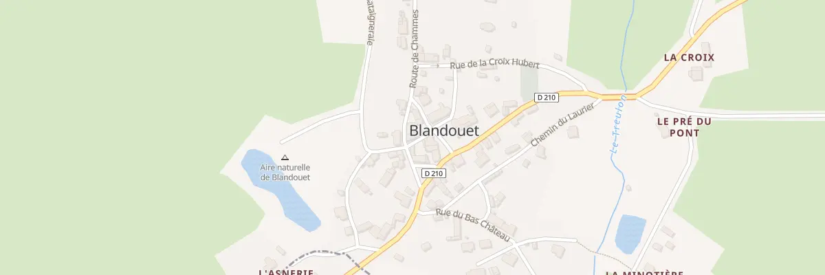 Plan du 2 Rue du Plan d’Eau à Blandouet-Saint Jean