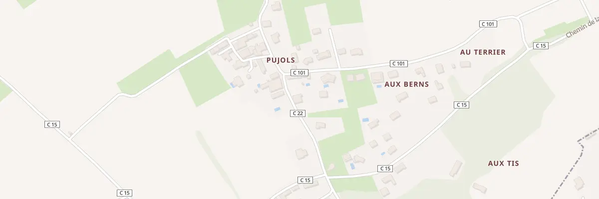 Plan du 457 Pujols-Est à Rions
