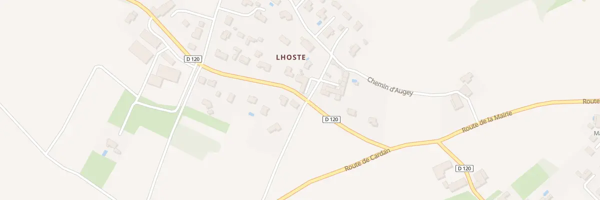 Plan du 25 Lhoste à Cardan