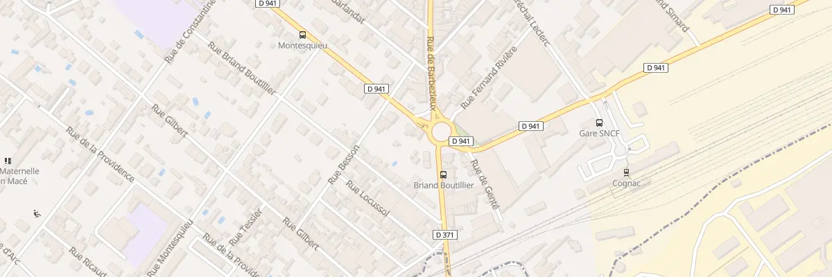 Plan du 178 Bd Oscar Planat à Cognac