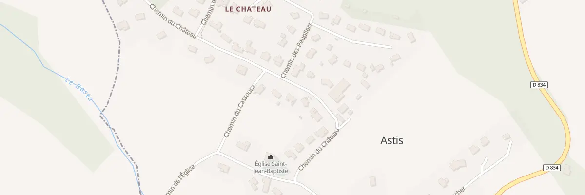 Plan du 15 Che du Château à Astis