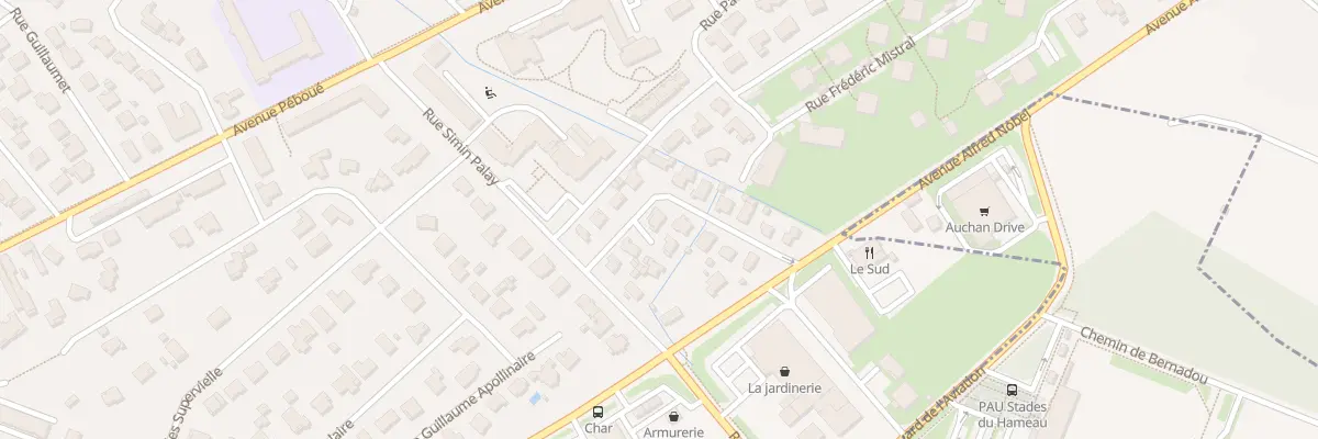 Plan du 9 Rue du professeur Doléris à Pau
