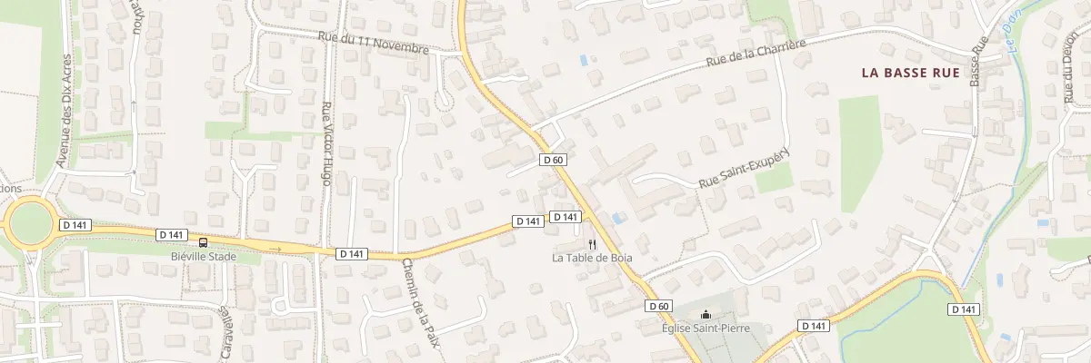 Plan du 27 Haute Rue à Biéville-Beuville