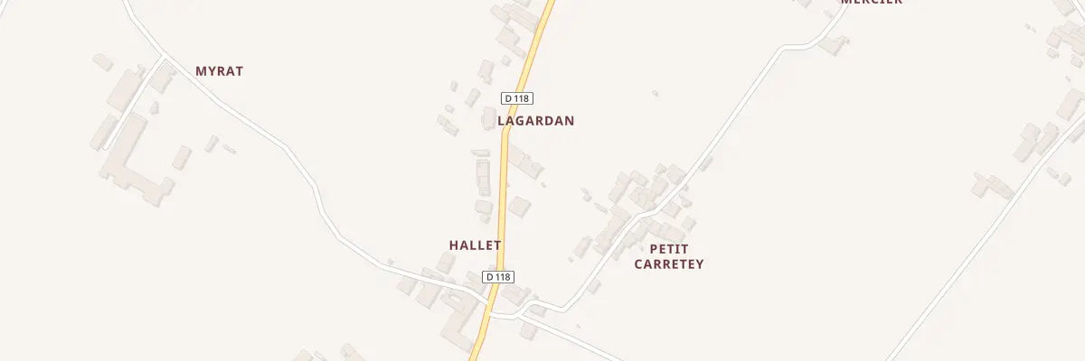 Plan du 624 Lagardan à Barsac