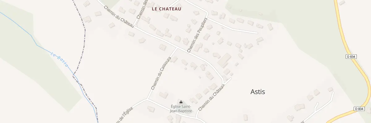 Plan du 17 Che du Château à Astis