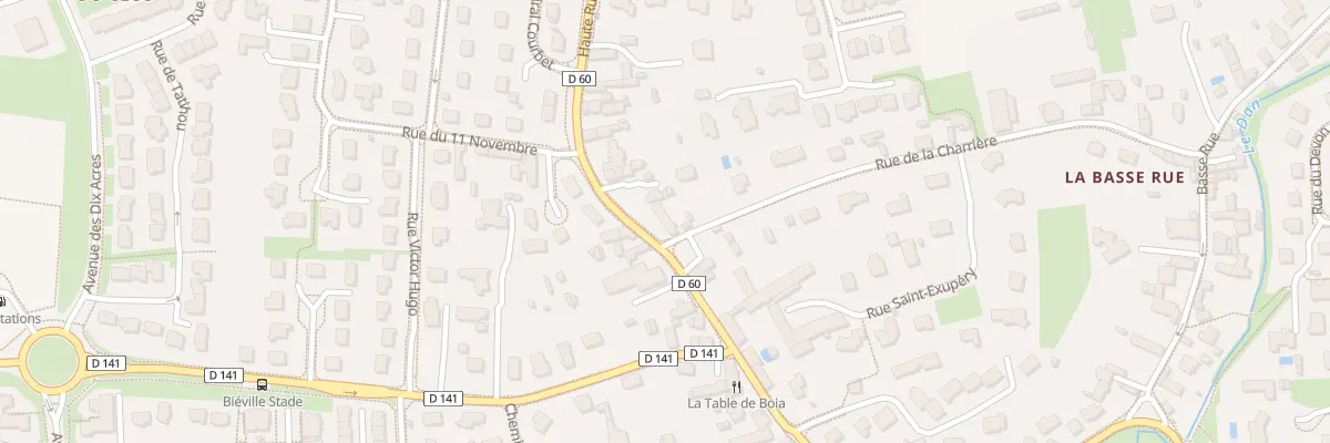 Plan du 8 Haute Rue à Biéville-Beuville