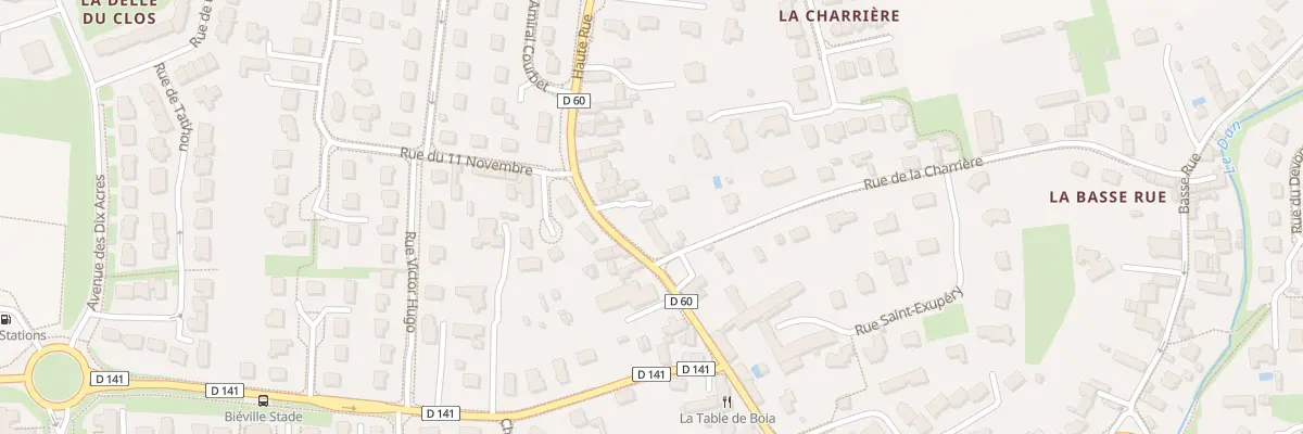 Plan du 10 Haute Rue à Biéville-Beuville