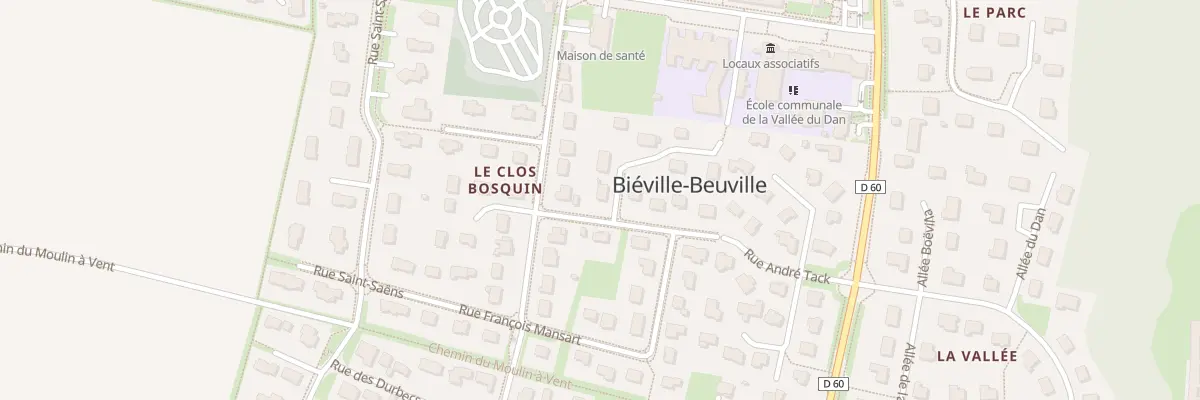 Plan du 1 Rue François Mansart à Biéville-Beuville