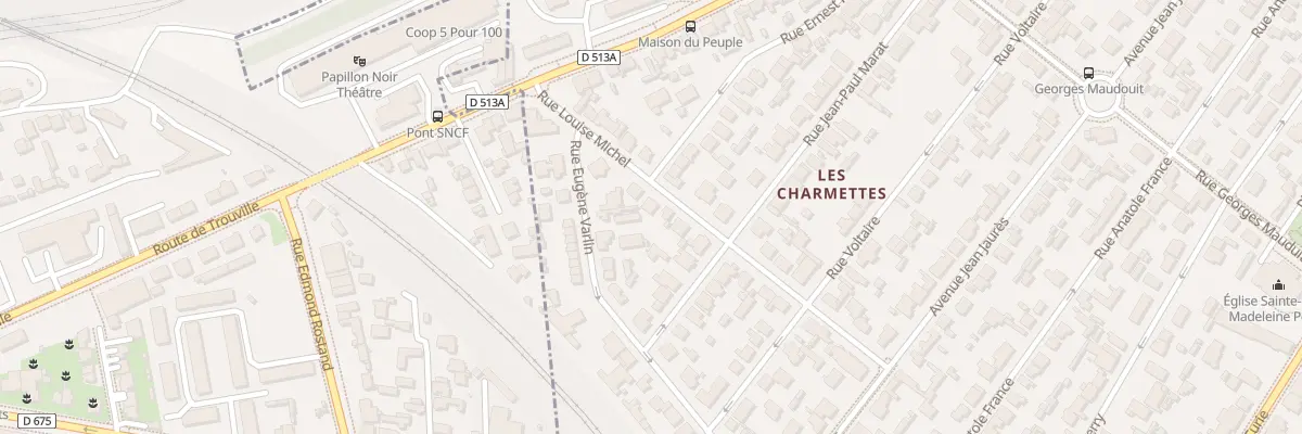 Plan du 8 Rue Louise Michel à Mondeville