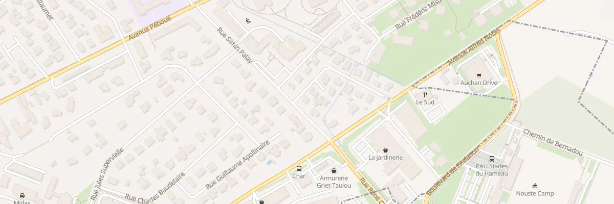 Plan du 17 Rue du professeur Doléris à Pau