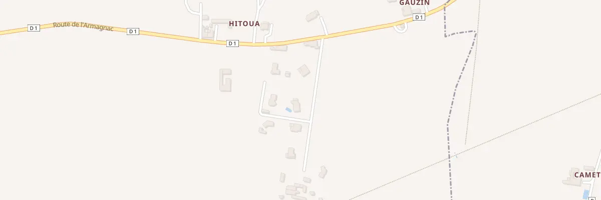 Plan du 108 Rte de Pitron à Saint-Cricq-Villeneuve