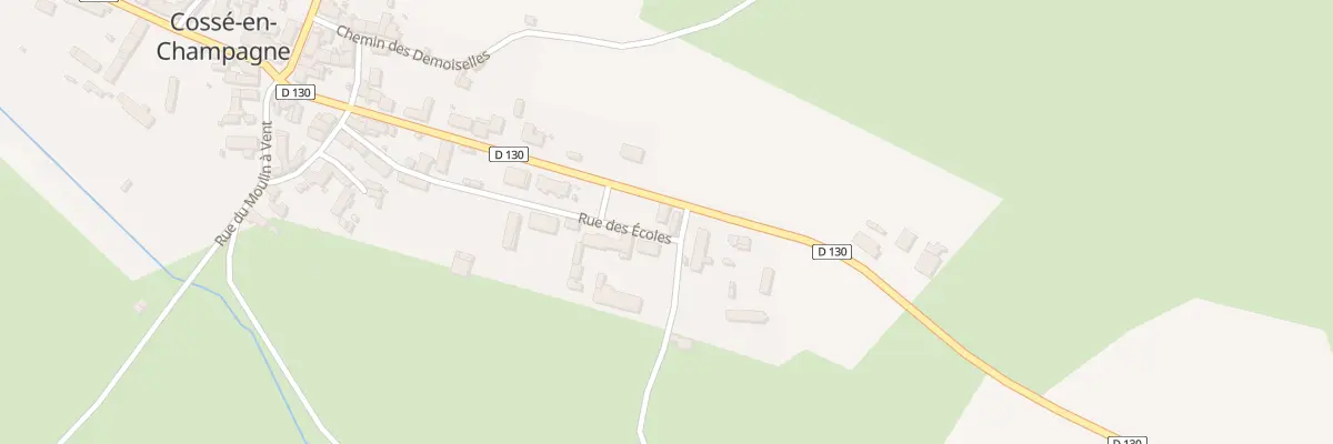 Plan du 5 Rue des Écoles à Cossé-en-Champagne