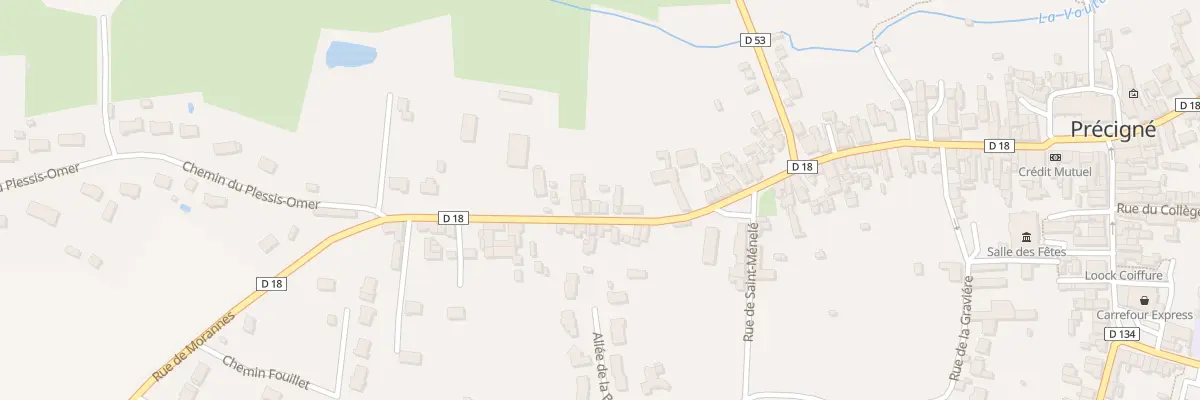 Plan du 34 Rue de Morannes à Précigné